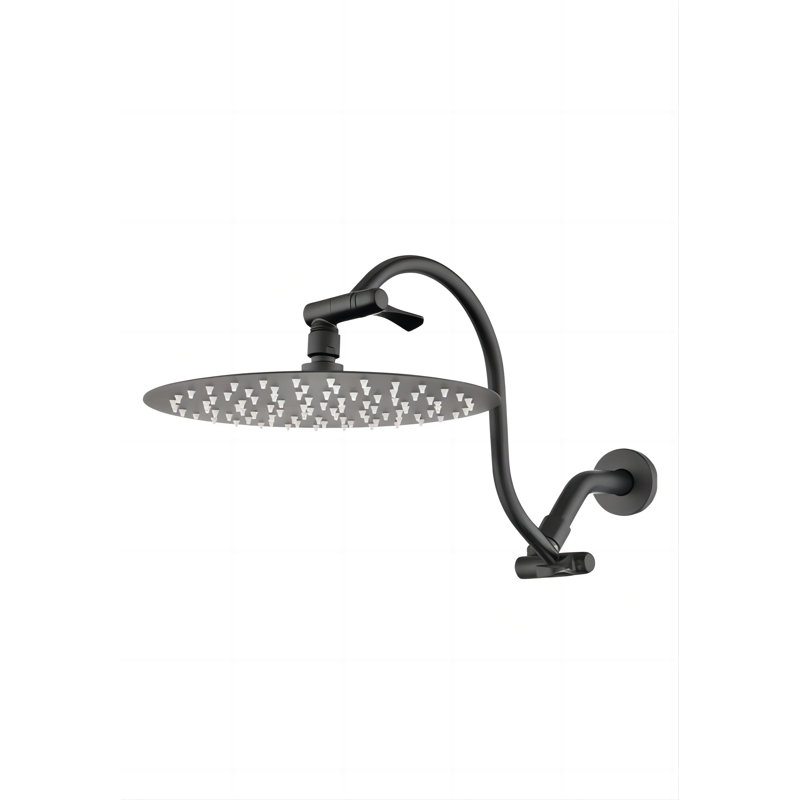 Rain Adjustable Shower Head 1.8 GPM GPM, Matte Black