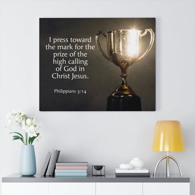 High Calling Philippians 3,14, décoration murale Christian