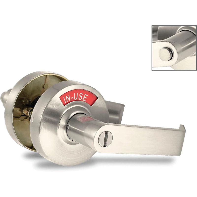 Serrure de porte élégante Vizilok ADA avec indicateur et bouton-poussoir à une touche en plusieurs couleurs, Droite