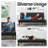 Armaquis Twin 66'' Faux Leather Convertible Sofa-1806124472