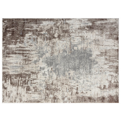 Luxe Weavers Rug 7680 Abstract Persian-Rugs Stain Resistant, Machine-Made, Brown