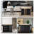 Kitehcn Island with Extensible Rubber Wood Table Top,adjustable Shelf Inside Cabinet for Different Utensils-752739483