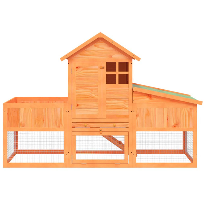 Lakeville Rabbit Hutch, Brown/Green