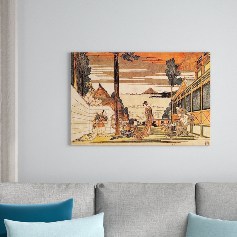 Hokusai - Wrapped Canvas Painting, 60cm H x 90cm W x 1.8cm D