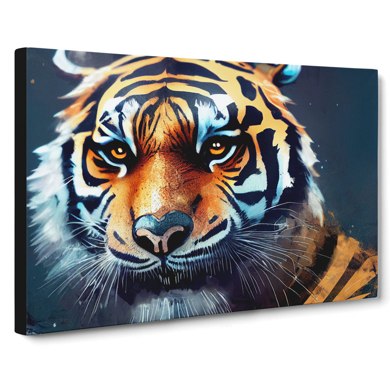 A Tiger Art Painting - Wrapped Canvas, 50cm H x 76cm W x 3cm D