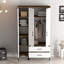 Berend 3 Door Manufactured Wood Wardrobe-1463448104