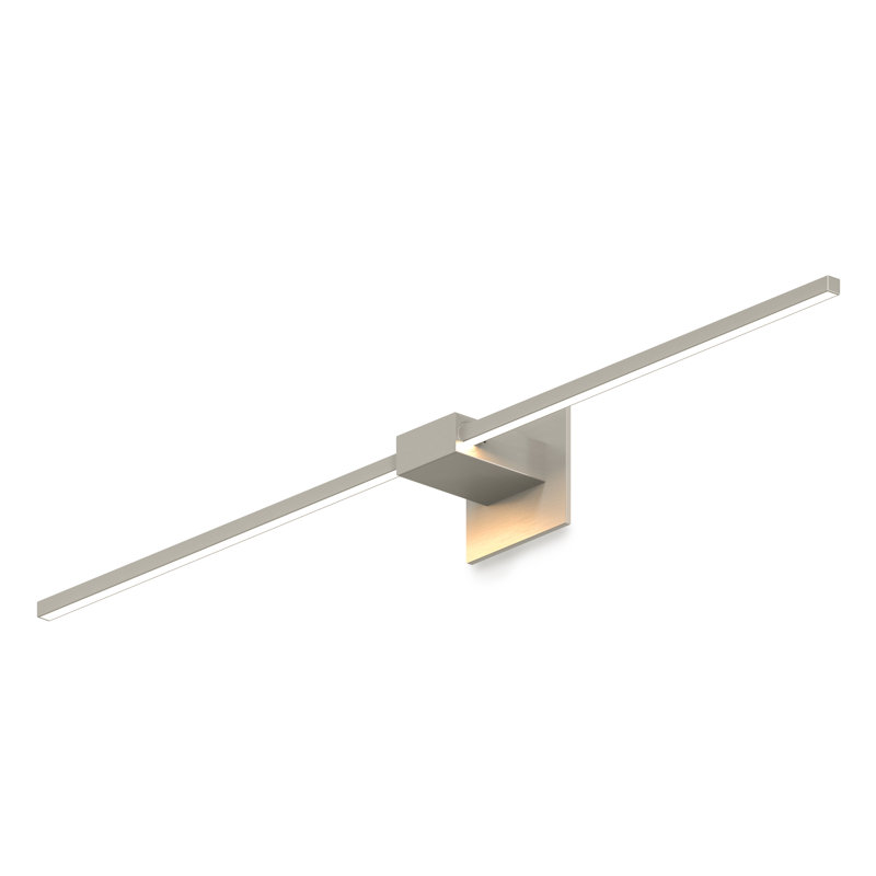 Z-Bar 1 - Light LED Armed Sconce, Brushed Nickel, 4.5" H x 48" W x 4" D