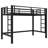 Sturdy Metal Loft Bed, Featuring A Easy  Climbing Ladder And Safety Guardrails-1491559007