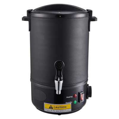 Grand four à cire électrique de 6,5 L pour la fabrication de bougies - Marmite en acier inoxydable à chauffage rapide de 1 100 W avec robinet, contrôle de la température à 9 niveaux pour la fabrication en vrac de savon et de cosmétiques en vrac