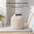 Sfera 17" Ivory Upholstered Pouf Ottoman-755483267