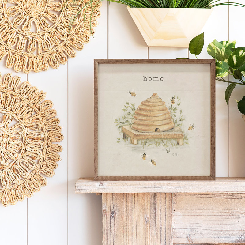 Garden Bees Home par Cheri Blum, H 12 po x l 12 po