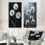 Elegant Dandelion Silhouette I - White Botanical