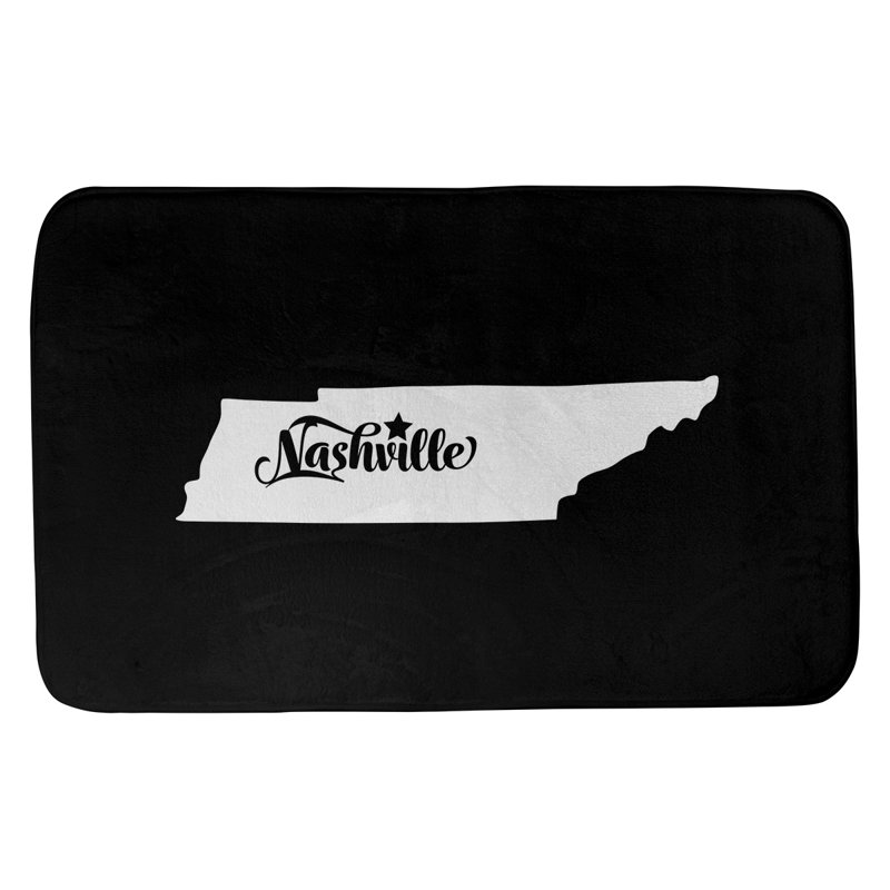 Tapis pour salle de bain ancrage alaska, Rose, l 21 po x L 34 po, Nashville, Tennessee