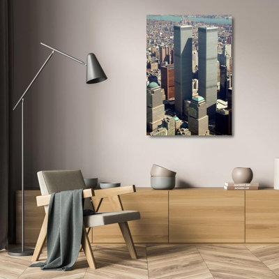New York City Twin Towers Skyline