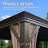 Hardtop Gazebo, Outdoor Gazebo With Galvanized Steel Double Roof, Aluminum Frame, Built-In Gutter System, Curtain And Netting, Metal Gazebo Pavilion For Patio Deck Garden-114653693