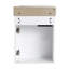 Meuble-lavabo à fermeture en douceur avec lavabo, 16 po, idéal pour les petites salles de bain et les salles d'eau, conception durable et élégante-116332370