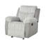 Fauteuil oscillant inclinable manuel transitionnel de style transitionnel gris-260275909