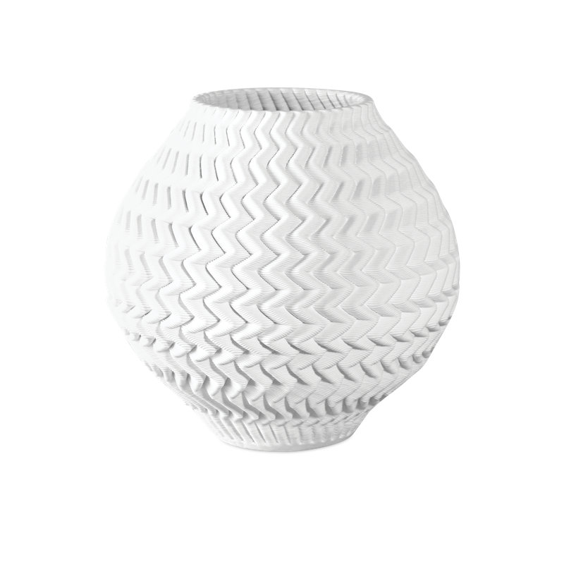 Vase moyen Plisse, H 11 po x l 12 po x P 12 po