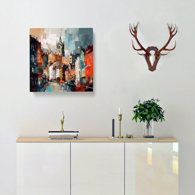 City Of Bristol Abstract No.4 - No Frame Print, 35cm H x 35cm W x 3cm D
