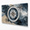 Art mural sur toile bleu
