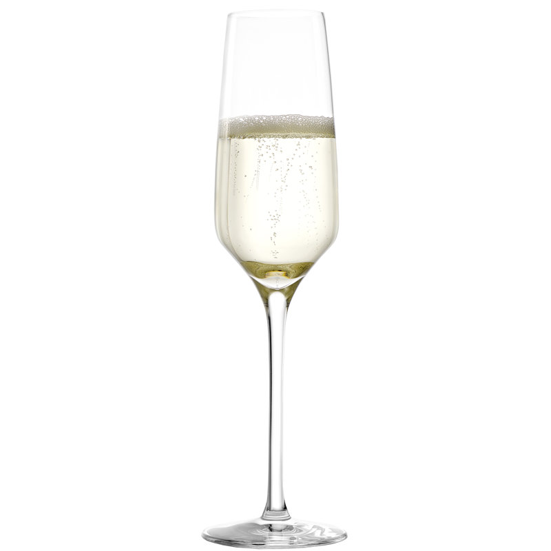 Stölzle Lausitz 6 oz Clear Crystal Champagne Flutes Set of 4