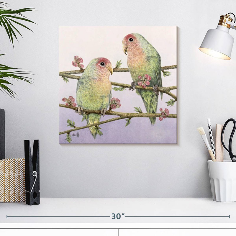 Brampt Love Birds, H 16 po x l 16 po