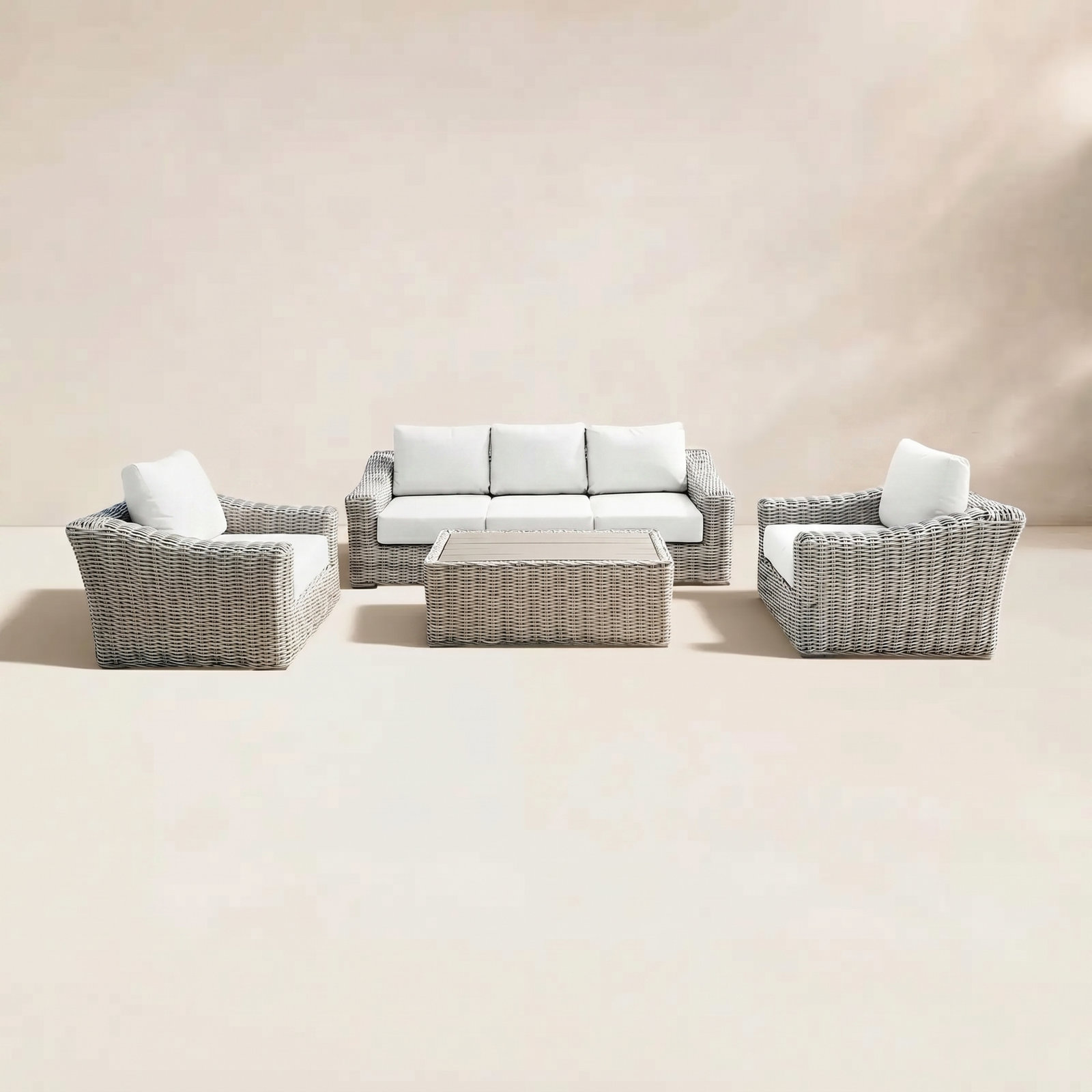 Sommer 5 - Person Patio Seating Group, White