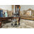 Glass Tray Top End Table Set End Table with Storage