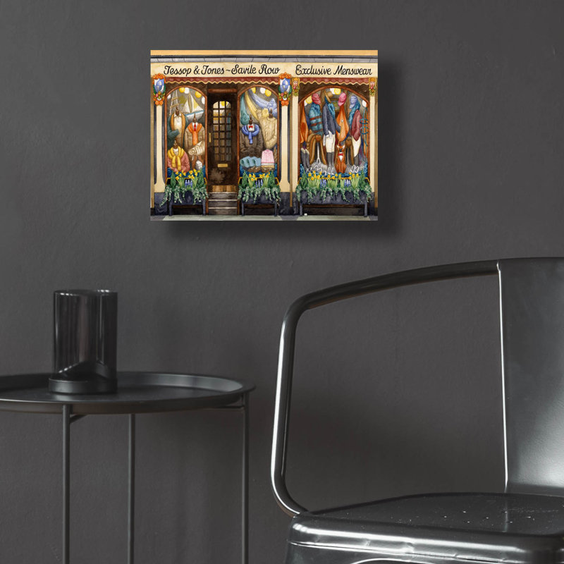  «Jessop And Jones» par Gale Pitt, art mural en verre acrylique, 16 po x 12 po, H 12 po x l 16 po