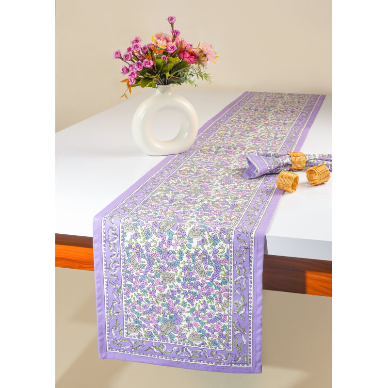 Chemin de table Lavender Blossom, Mauve / Rose