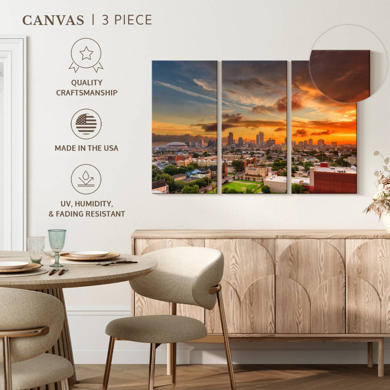 Sireci New Orleans Sundown, 42" H x 65" W