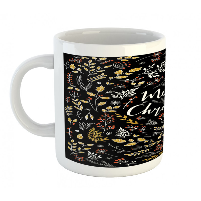 Grande tasse à café natural greeting design