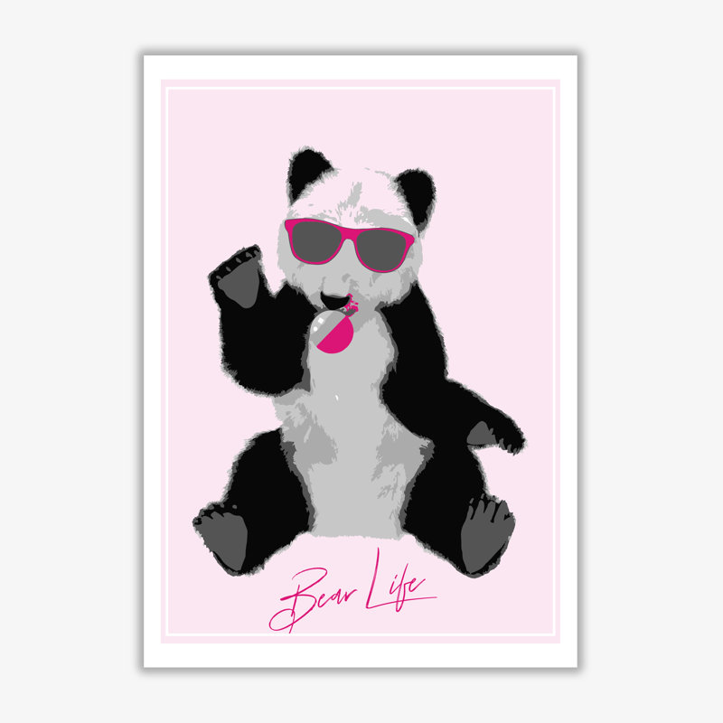 Bear Life - Painting, No Frame, 30 cm H x 21 cm W x 1 cm D