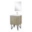 Meuble-lavabo de salle de bain 24 po X P 20 po D, comptoir en quartz, ensemble de robinet en métal Miroir