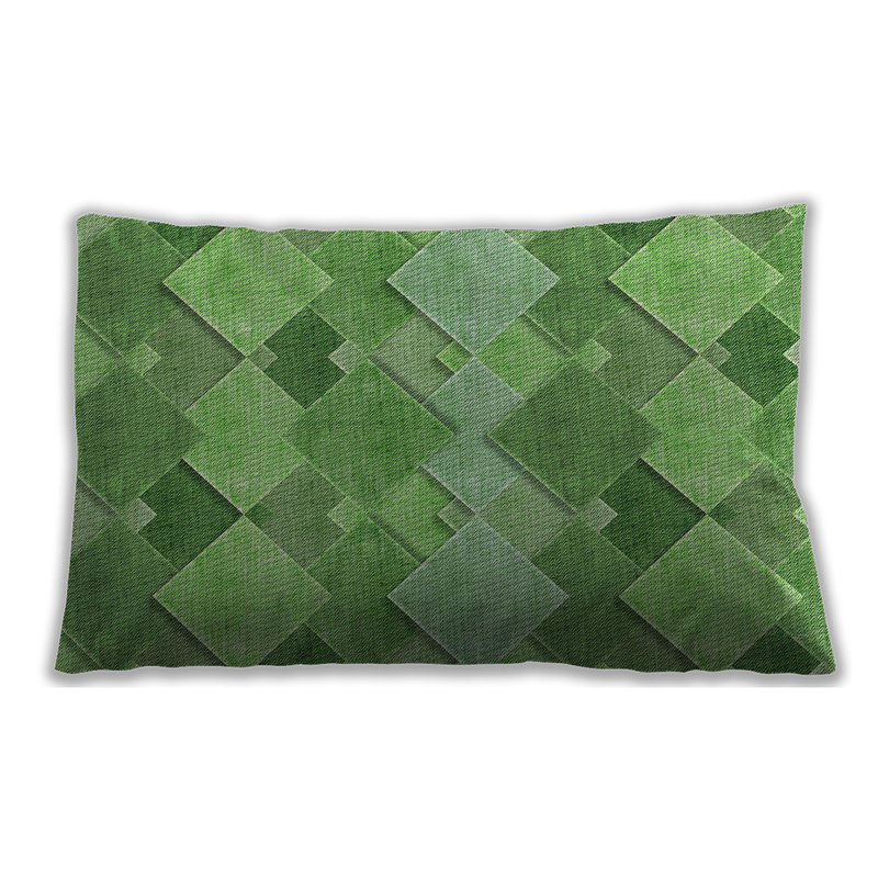 Geometric Throw Pillow, Microsuede