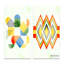 «Abstract Retro Geometrics IV», ensemble de 2 impressions-596648029-596648030