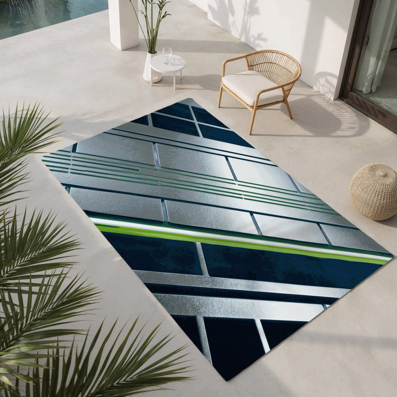 Solaris Rift Indoor And Outdoor Area Rug, Rectangle 1'6" x 2'6"