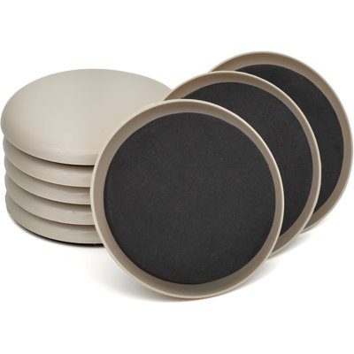 Furniture Sliders - 8 Pack, 3 1/2" Reusable Furniture Sliders for Carpet, Heavy-Duty Furniture Gliders Movers for Hardwood Floors,