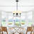 3-Light Dimmable Mid-Century Globe Chandelier with Opal Glass Shades-405746174