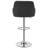 Aryelle Bar Stools Set of 4, Adjustable Counter Height Stools with Back and Arm, Modern Swivel Bar Chairs with Footrest, Upholstered PU Leather Kitchen Island Stools, Black-864890692-870189729