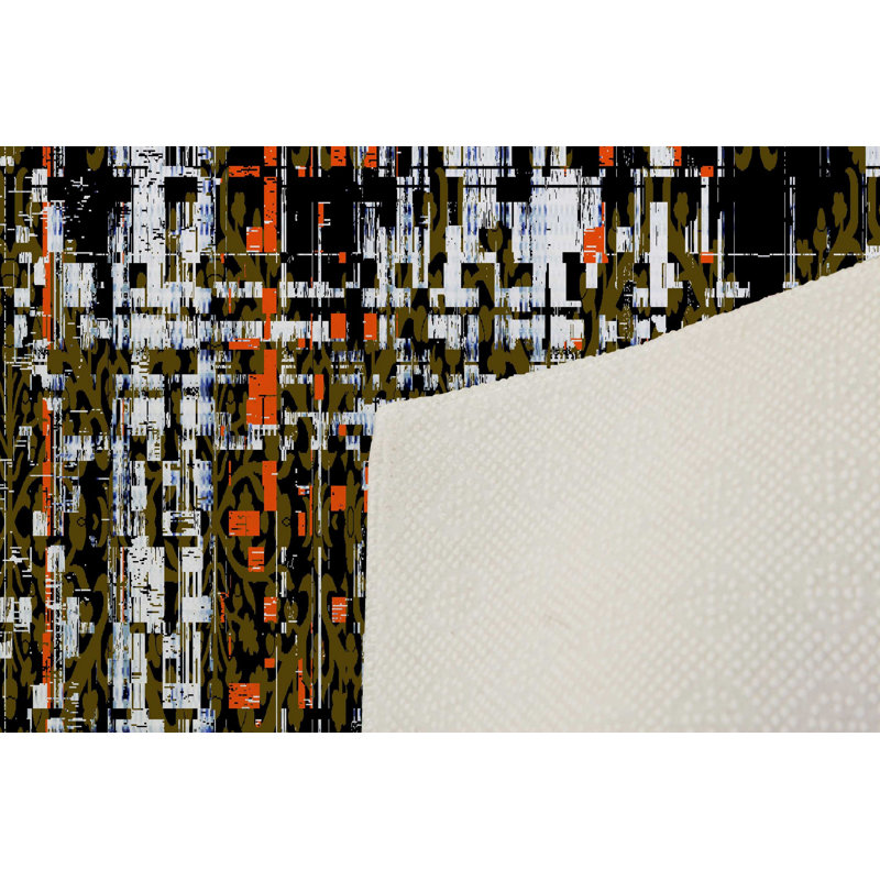 Premium Hall Carpet (3.3 x 6.6 ft), 100% Polyester, 0.4 in Pile Height | Antibacterial, Non-Slip PVC Dot Underside | Machine Washable, 3D Digital Printing | Ideal for Living Room, Bedroom, and Entryway Decor