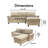 Serta Copenhagen Reclining Sectional Sofa with Storage Chaise-22403768-22375758