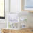 Gracious Living Mini 2 Drawer Desk Organizer With Organizational Flip Top, White