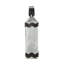 Vase décoratif en verre avec décorations en feuille de bronze - ensemble de 2 - 3 po de diamètre x 12 po - argent antique