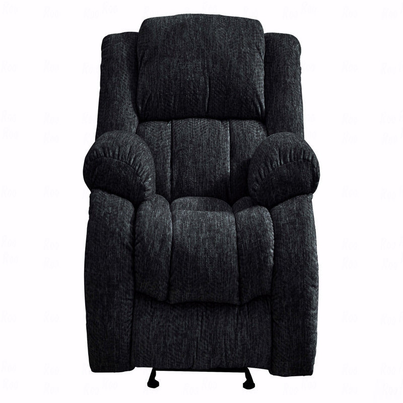Fauteuil coulissant avec fonction d'inclinaison, Noir