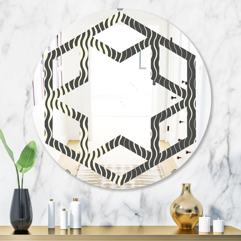 Miroir mural Hexagon Star, 31,5 po x 31,5 po
