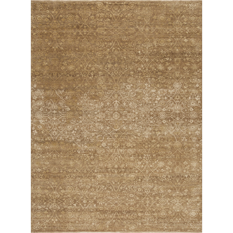 Amour One-of-a-Kind Hand Knotted Area Rug, Rectangle 9' x 12'