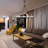 48" Dimmable Round Glass Shade Chandelier-111203649