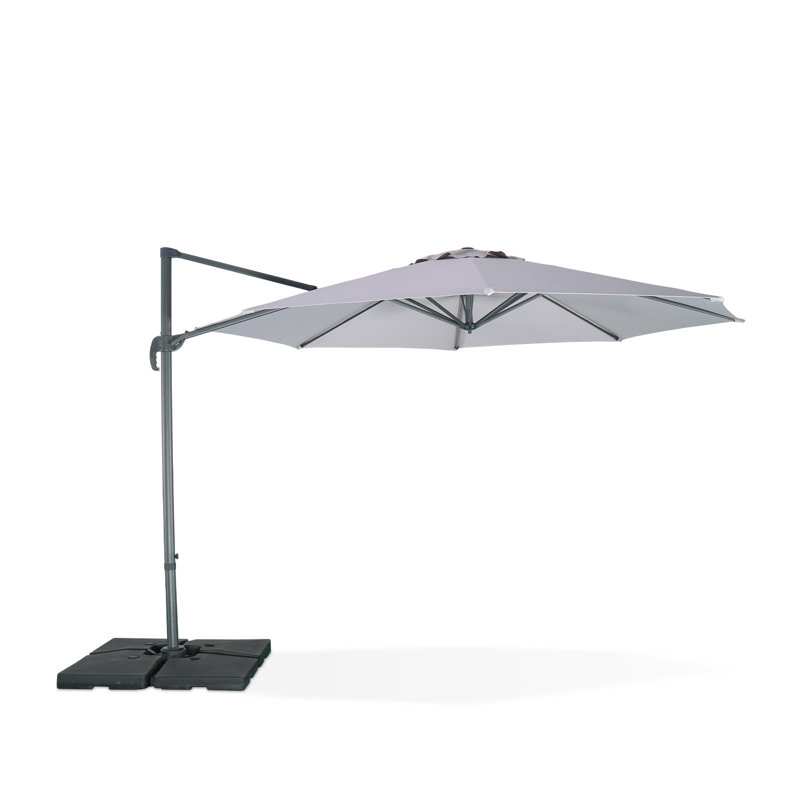 Andrian 350cm Cantilever Parasol, Light Grey