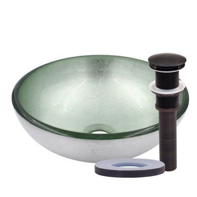 Glass Circular Vessel Bathroom Sink